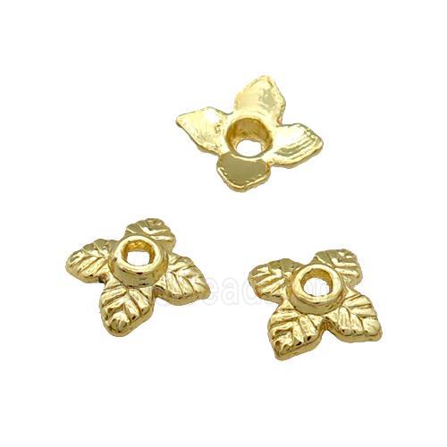 Copper Bead Caps Unfaded Gold Plated