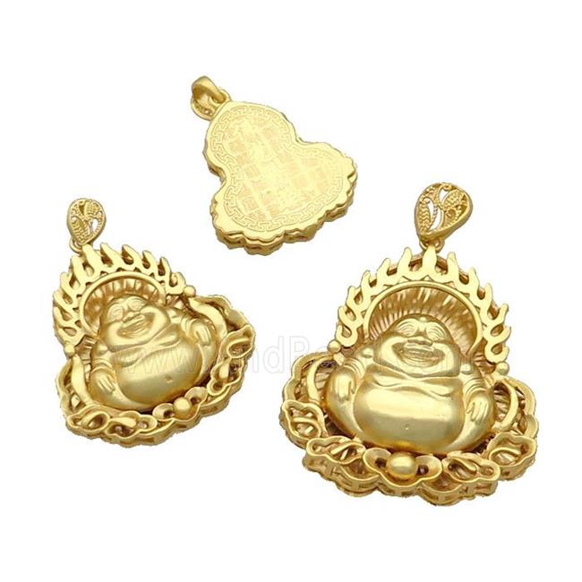 Copper Buddha Pendant Unfaded Duck Gold