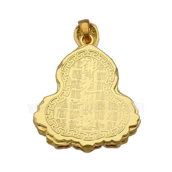 Copper Buddha Pendant Unfaded Duck Gold