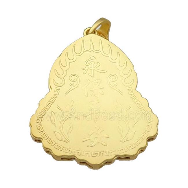 Copper Buddha Pendant Unfaded Duck Gold