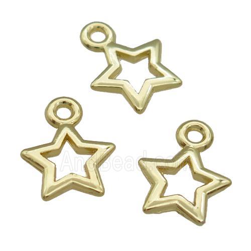 Alloy Star Pendant Unfade 18K Gold Plated
