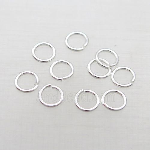 Copper Jump Ring Shinny Silver Plated