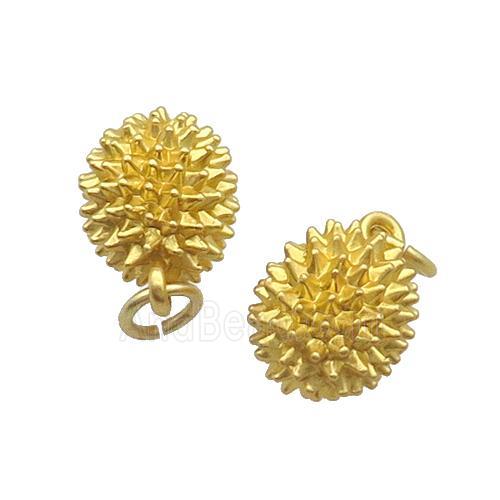 Alloy Durian Pendant Duck Gold