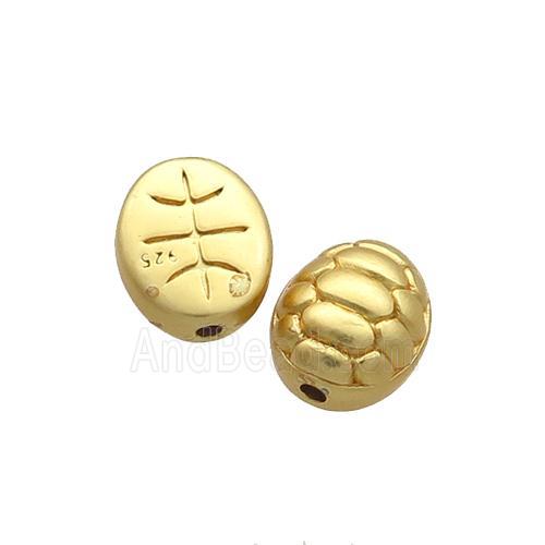 Copper Tortoise Beads Unfade Gold Plated