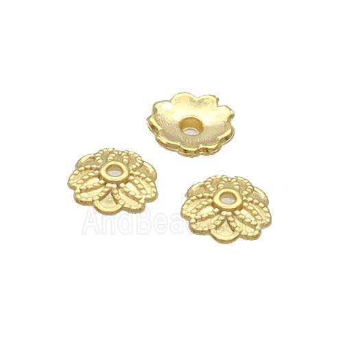 Copper Beadcaps Unfade Gold Plated