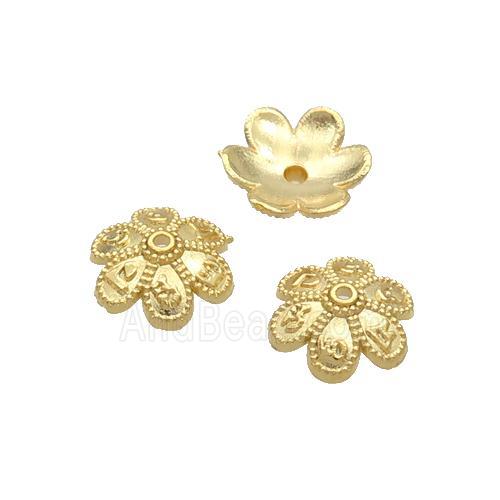 Copper Beadcaps Unfade Gold Plated