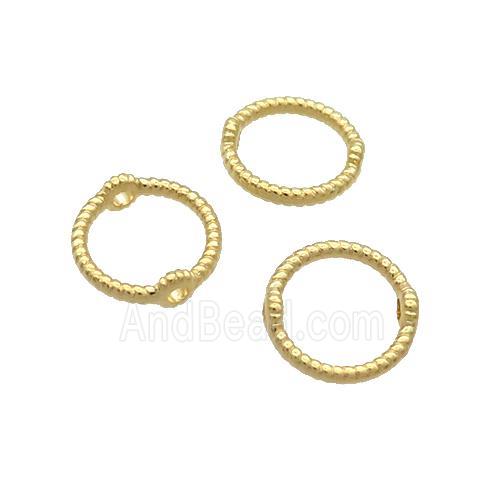 Copper Circle Beads Unfade Gold Plated