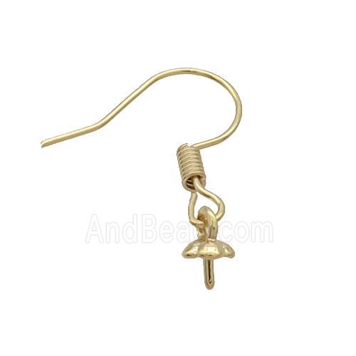 Copper Hook Earring Unfade Gold Plated