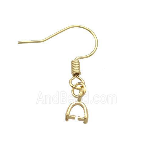 Copper Hook Earring Unfade Gold Plated