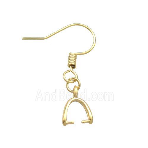 Copper Hook Earring Unfade Gold Plated