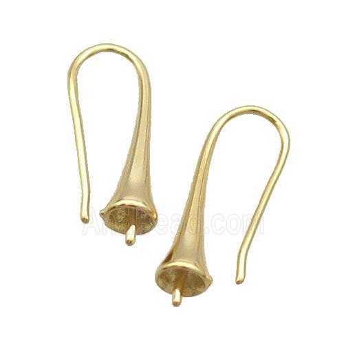 Copper Hook Earring Unfade Gold Plated