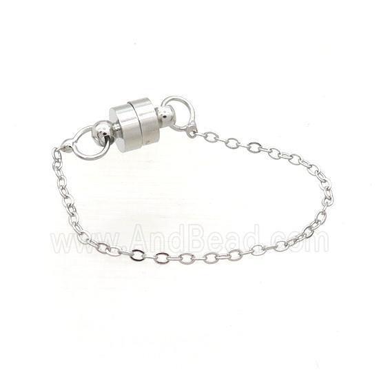 Copper Bracelet Chain Magnetic Platinum Plated
