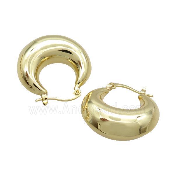 Copper Latchback Earring Gold Plated