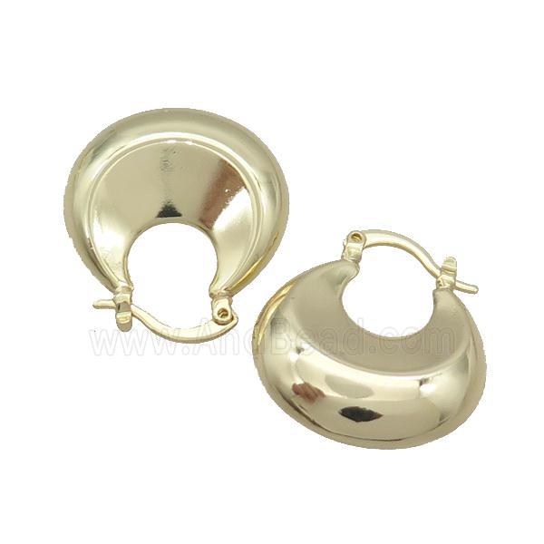 Copper Latchback Earring Gold Plated