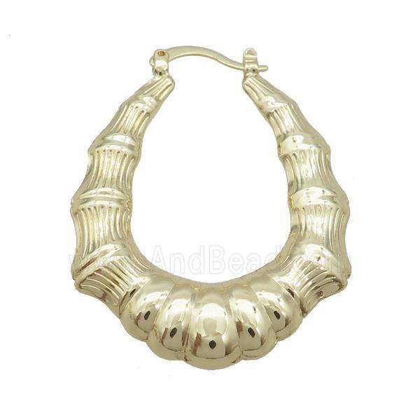 Copper Latchback Earring Gold Plated