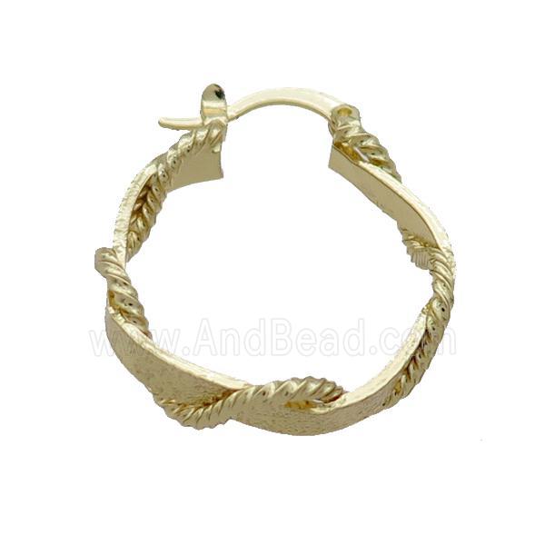Copper Latchback Earring Spire Gold Plated