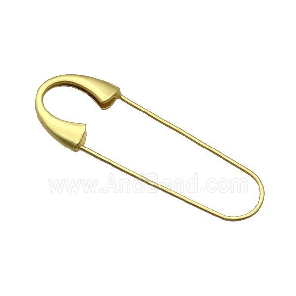 Copper Safety Pin Unfade Gold Plated