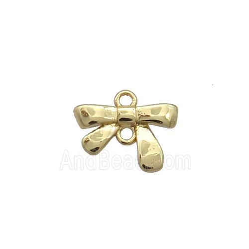Copper Bowknot Pendant Gold Plated