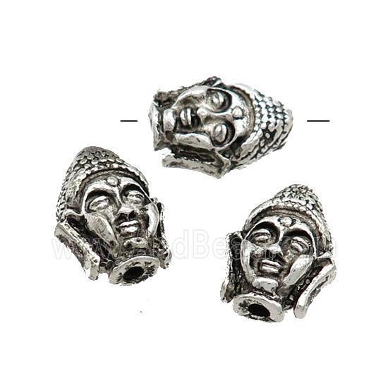 Tibetan Style Buddha Beads Zinc Antique Silver