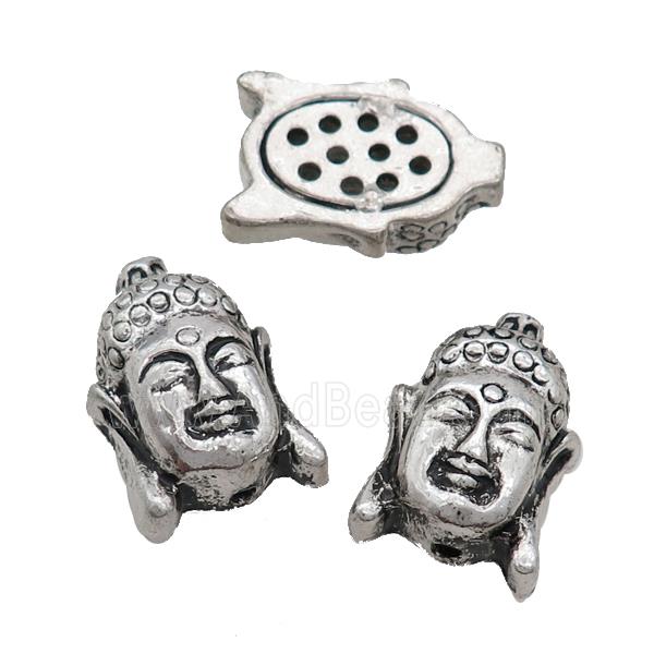 Tibetan Style Buddha Beads Zinc Antique Silver