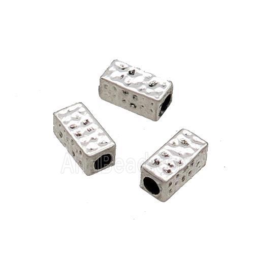 Tibetan Style Zinc Tube Beads Antique Silver