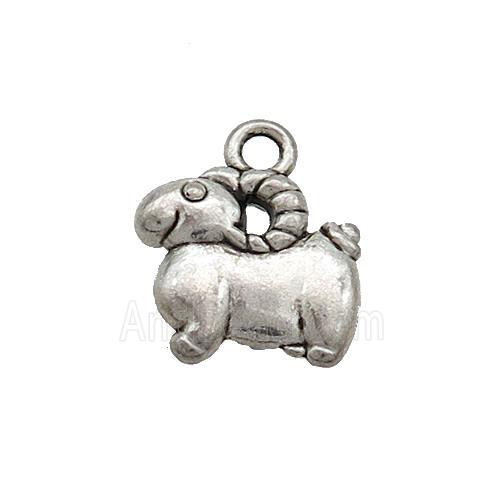 Tibetan Style Zinc Sheep Charms Pendant Animal Antique Silver
