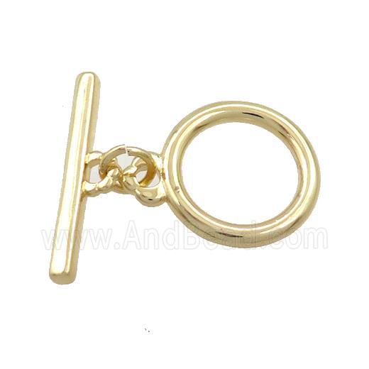 Copper Toggle Clasp Gold Plated