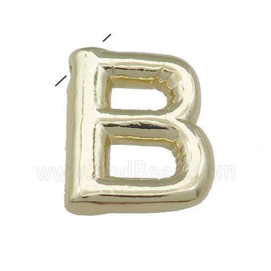Copper Letter B Pendant Gold Plated