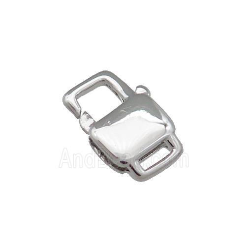 Copper Lobster Clasp Platinum Plated