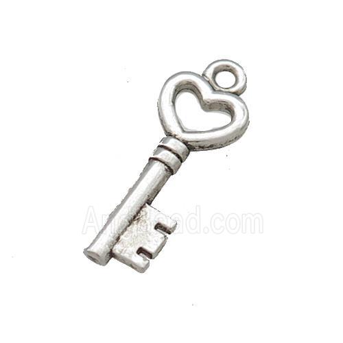 Tibetan Style Zinc Key Pendant Antique Silver