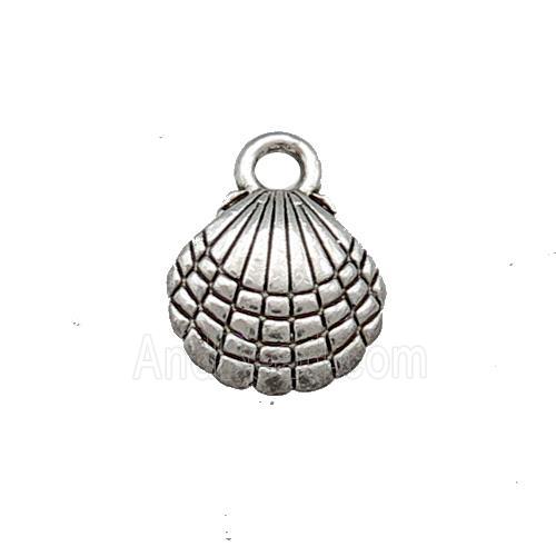 Tibetan Style Zinc Shell Pendant Antique Silver