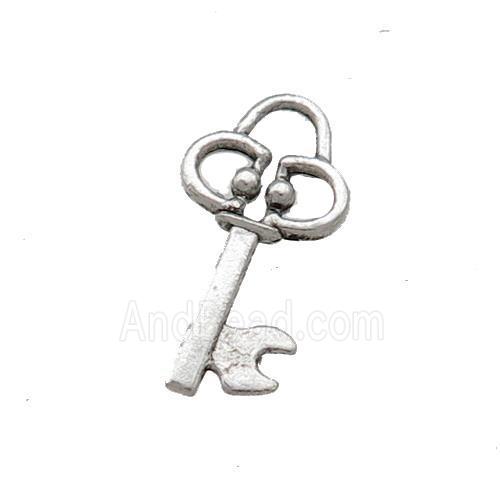 Tibetan Style Zinc Key Charms Pendant Antique Silver