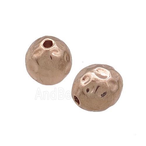 Tibetan Style Zinc Beads Rose Gold
