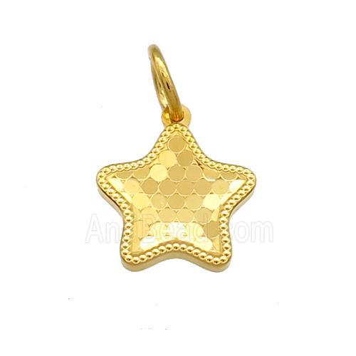 Copper Star Pendant Unfade 18K Gold Plated