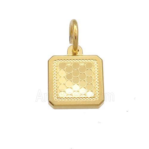 Copper Square Pendant Unfade 18K Gold Plated