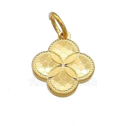 Copper Flower Pendant Unfade 18K Gold Plated