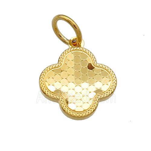 Copper Clover Pendant Unfade 18K Gold Plated
