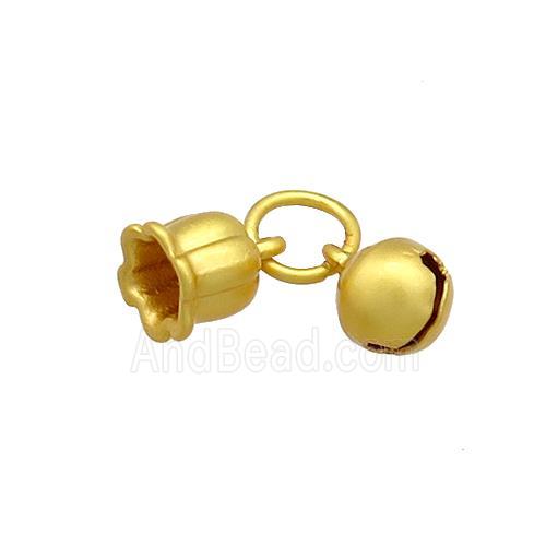 Copper Bell Pendant Gold Plated