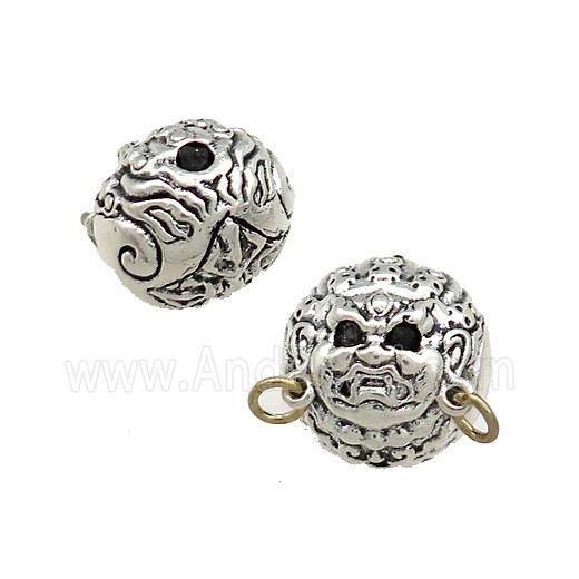 Tibetan Style Copper Jambhala Beads Antique Silver Bronze