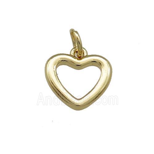 Copper Heart Pendant Gold Plated
