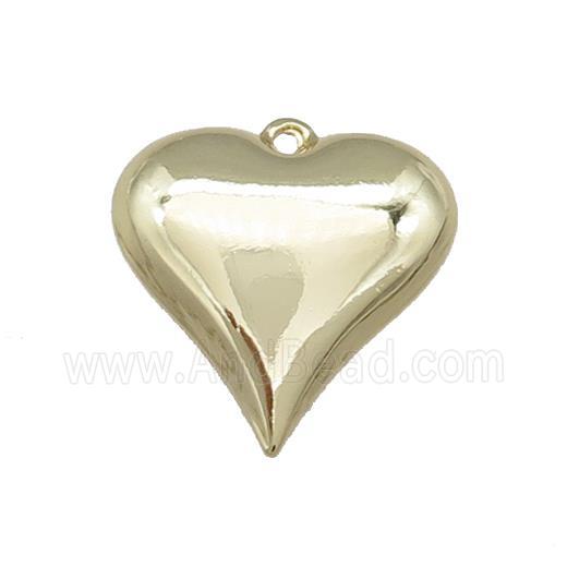 Copper Heart Pendant Gold Plated