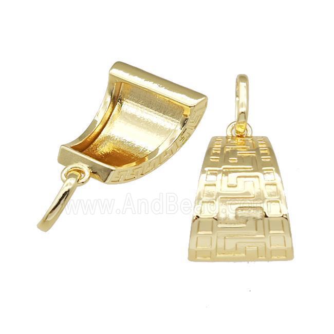 Copper Pendant 18K Gold Plated