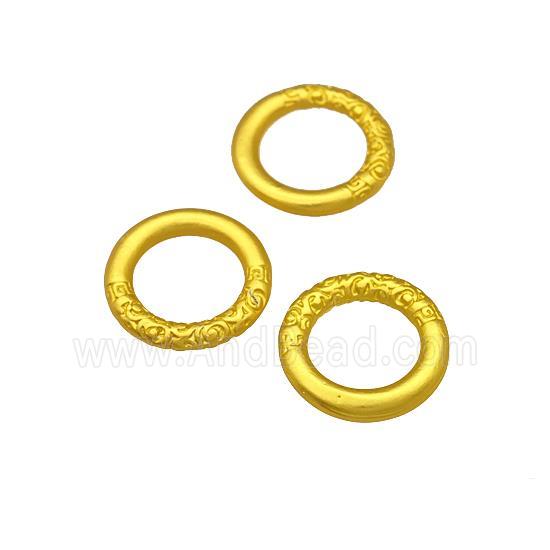 Alloy Jump Rings Unfade Matte Gold Plated