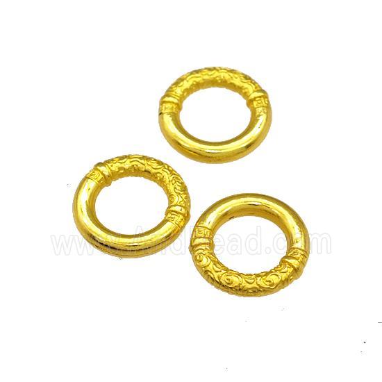 Alloy Jump Rings Gold Plated