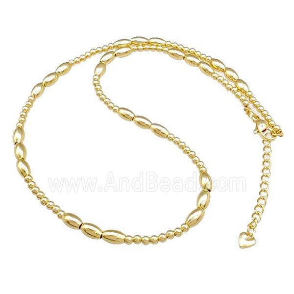 Copper Necklace Adjustable Gold Plated