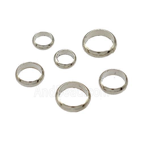 Copper Jump Ring Platinum Plated