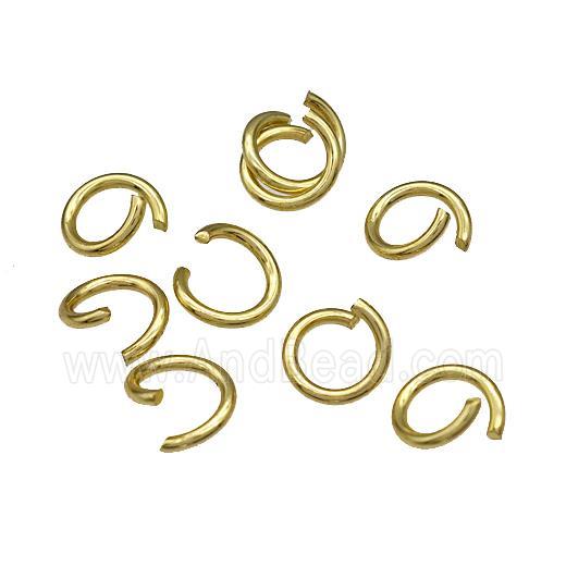 Copper Jump Rings Open Gold Plated