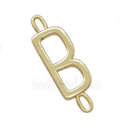 Copper Connector Letter-B Gold Plated
