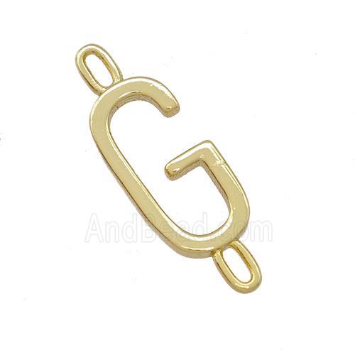 Copper Connector Letter-G Gold Plated