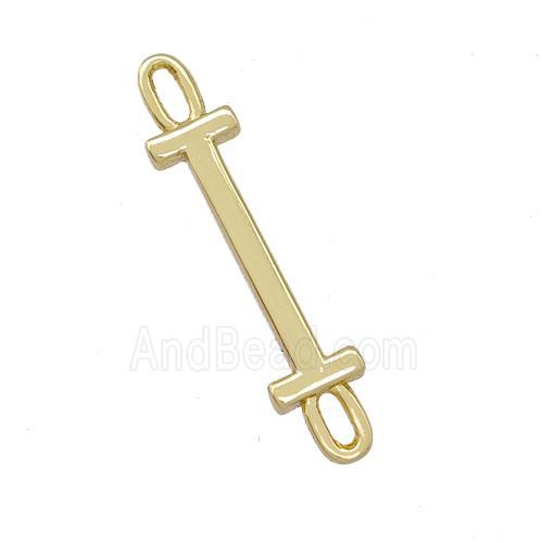 Copper Connector Letter-I Gold Plated